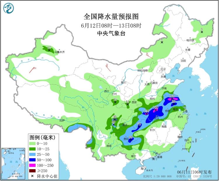 西南地区东部至黄淮等地有较强降雨 西南地区东部至黄淮等地有较强降雨 东北华北等地多阵雨或雷阵雨