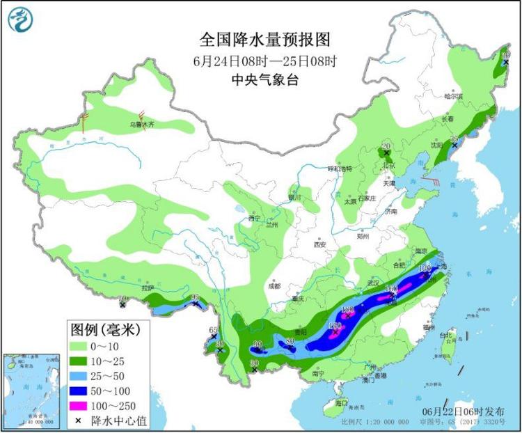 暴雨 长江中下游等地有持续强降雨 东北地区等地多降雨