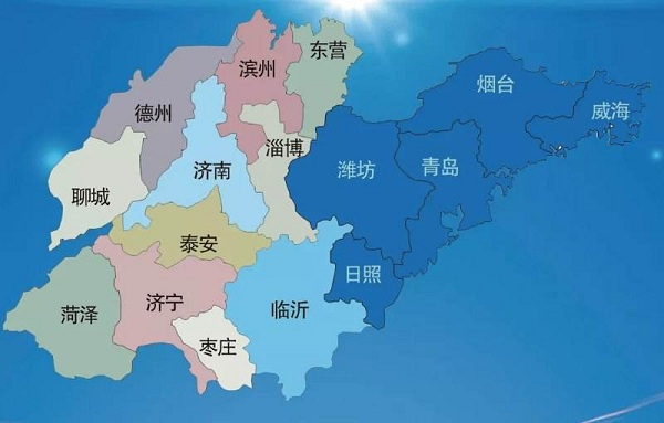 山东半岛地图图片