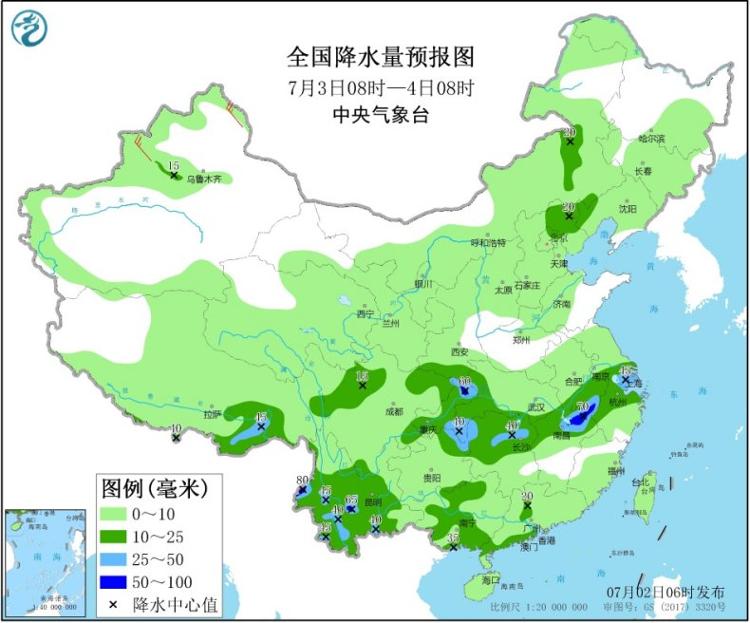 华南长江中下游雨势加强 华南一带继续“蒸桑拿”