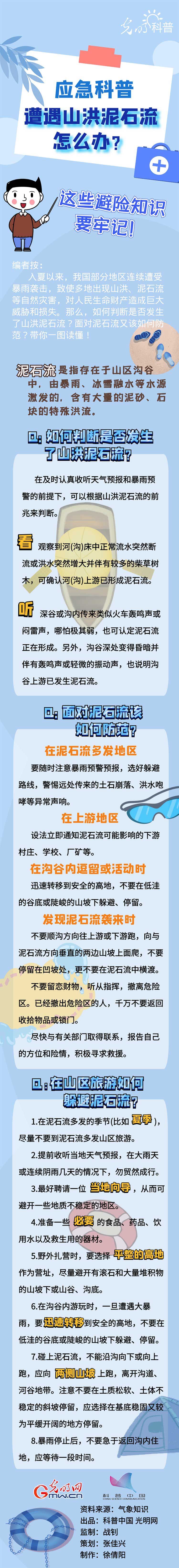 避险遭遇山洪泥石流怎么办？这些避险知识能救命！