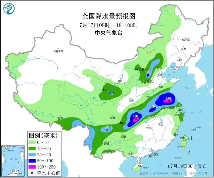 央视新闻客户端|中央气象台发布暴雨黄色预警