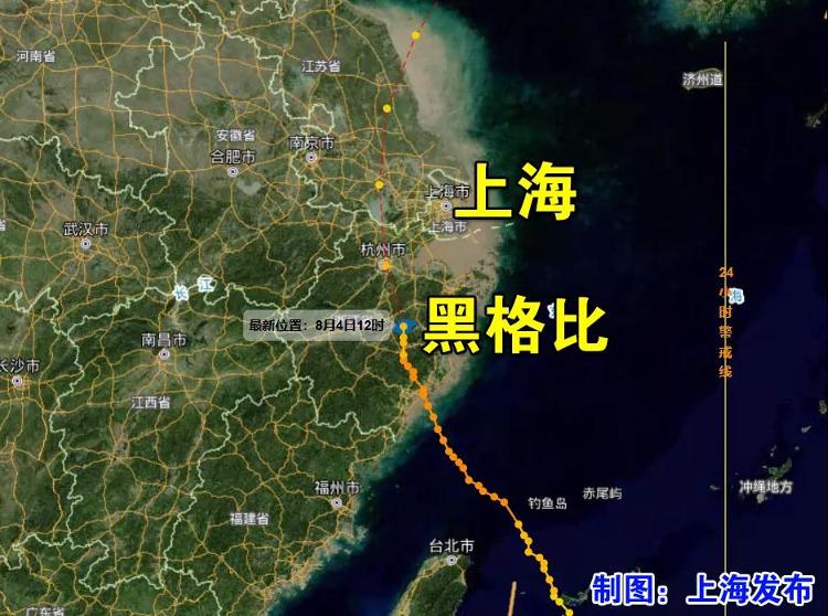 暴雨大风将至！台风“黑格比”预计今晚经过上海同纬度地区|暴雨大风将至！台风“黑格比”预计今晚经过上海同纬度地区