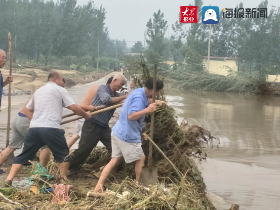 大众报业·海报新闻|沂南县：9小时连续奋战 打造防汛救灾“铜墙铁壁”