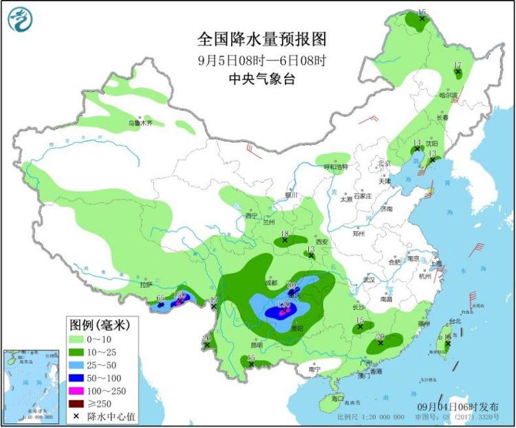 【】黑龙江内蒙古等地仍有较强风雨 西南地区东部等多降雨