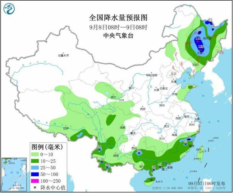 【】台风“海神”即将影响我国东北地区 西南地区等地多强降水