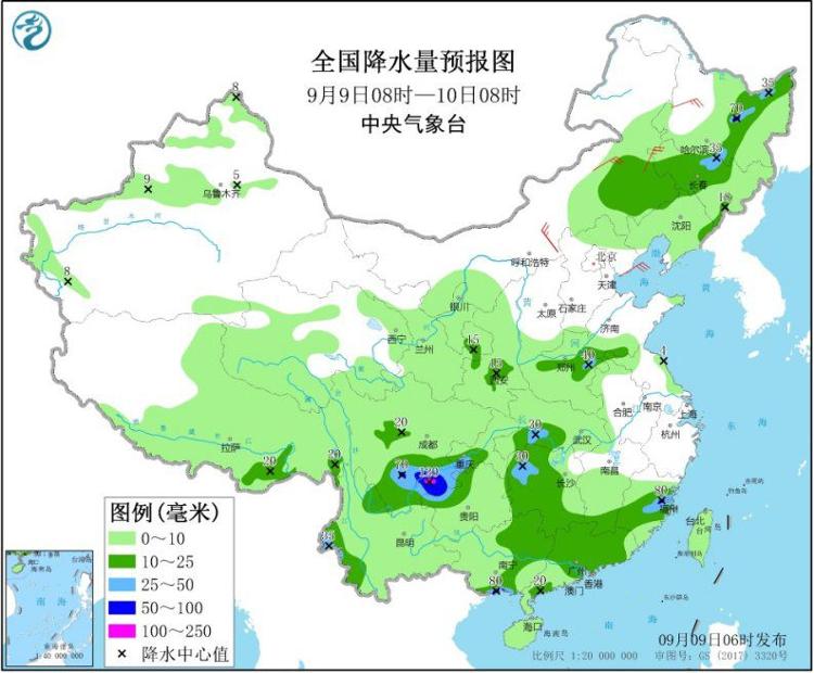 西南地区等地多降水 黑龙江、吉林等地有中到大雨