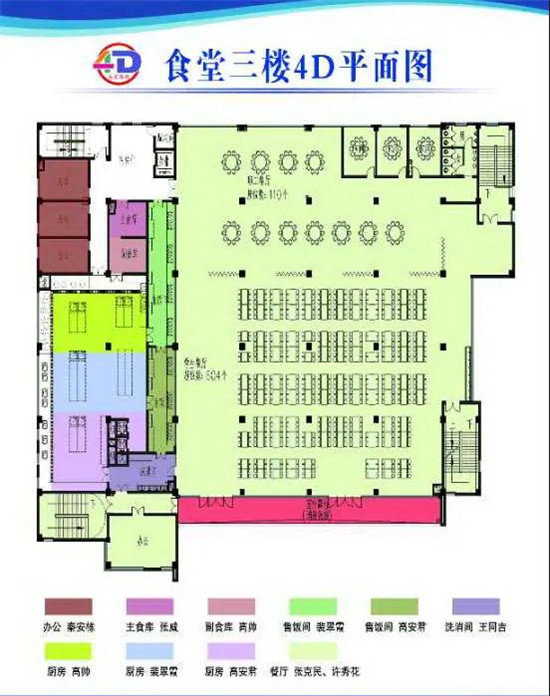 标准学校食堂平面图图片