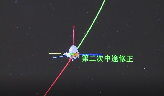 天问一号探测器完成第二次轨道中途修正