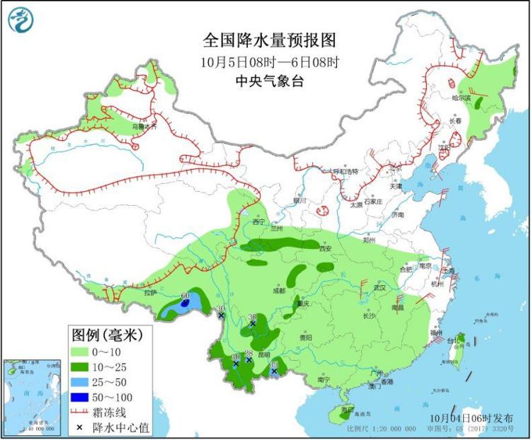 天气预报|冷空气影响中东部大部地区 华西及南方大部持续阴雨