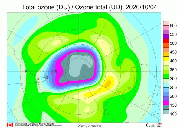 央视新闻|世界气象组织：2020年南极臭氧空洞又大又深