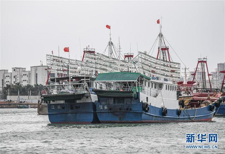 【大众报业·海报新闻】台风“浪卡”逼近海南 船只进港避风