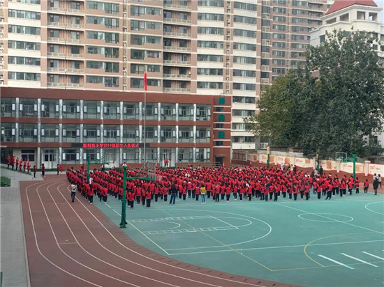 我与祖国共成长,争做新时代好队员!奎文区胜利东小学新队员入队仪式