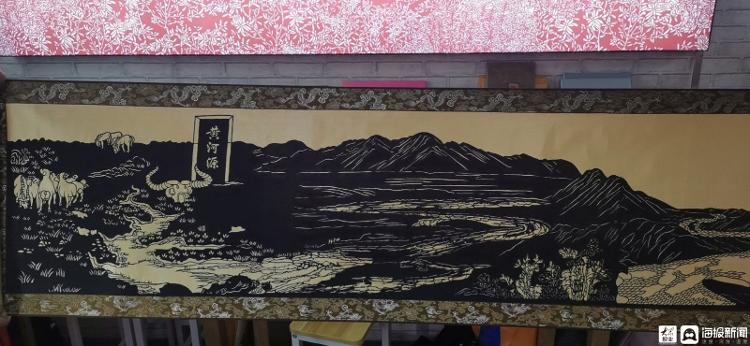 12米黄河剪纸长卷惊艳亮相进博会山东展区