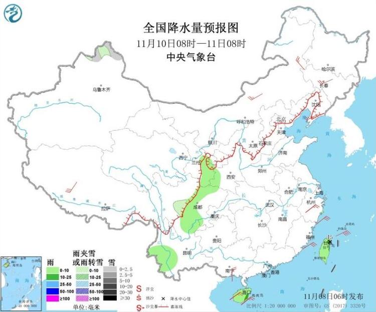 中国新闻网|冷空气继续影响东北华东 黑龙江吉林等地有小到中雪