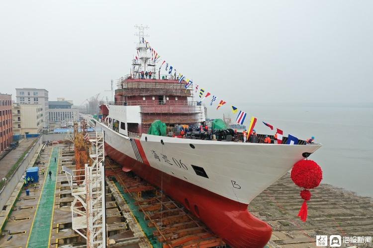 5000吨级“海巡06”大型海事巡航救助船下水 将成东南沿海最大海事巡航救助船