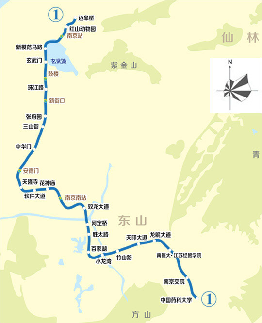 南京地铁1号线突发故障致第一节车厢掉道  目前两个站点关站