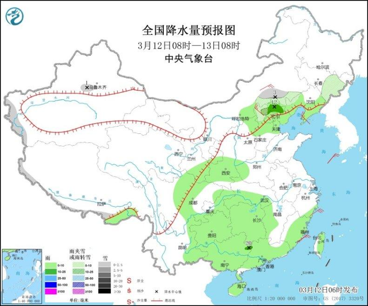 华北南部黄淮江淮等地有大雾 京津冀辽宁吉林等地有霾