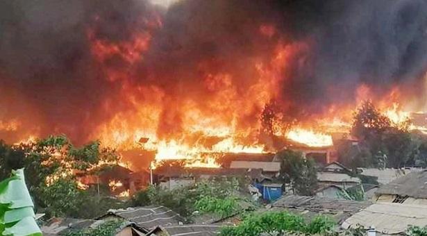 孟加拉国罗兴亚人营地发生火灾 已致7人死亡