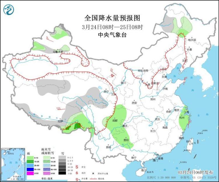 全国大部地区气温仍将回升 中东部地区将有较大范围降雨