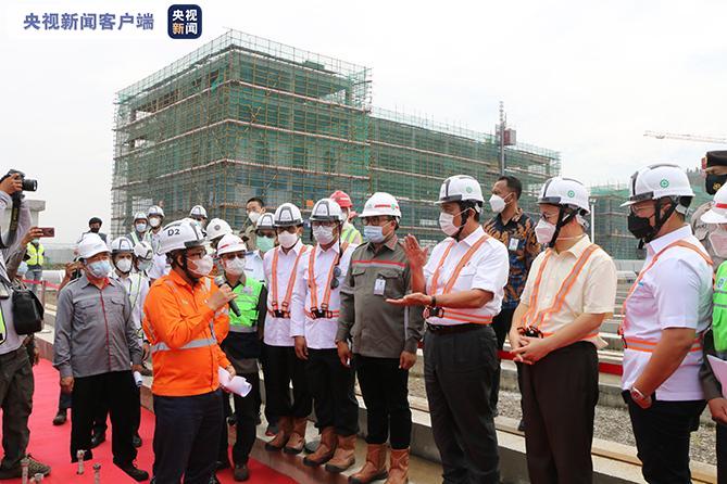 印尼海统部部长视察中铁印尼雅万高铁项目