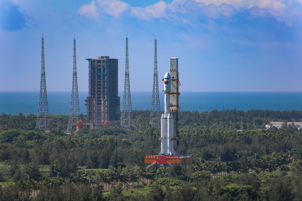 据中国载人航天工程办公室消息,目前,长征七号遥三运载火箭已完成推进