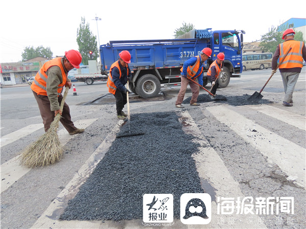 煙臺市政道路首遍全面維修完成 車行道,人行道共計維修11.16萬平方米