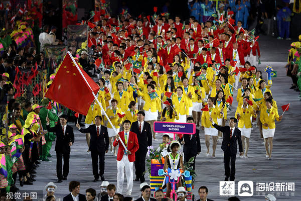 2016年8月5日,巴西里约热内卢,2016里约奥运会开幕式,雷声领衔中国