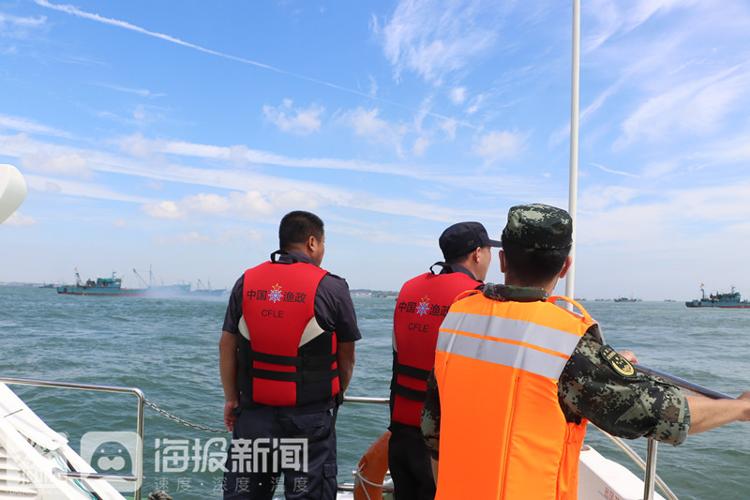 开海首日,威海海警局联合多家涉海部门开展巡航巡查执法行动