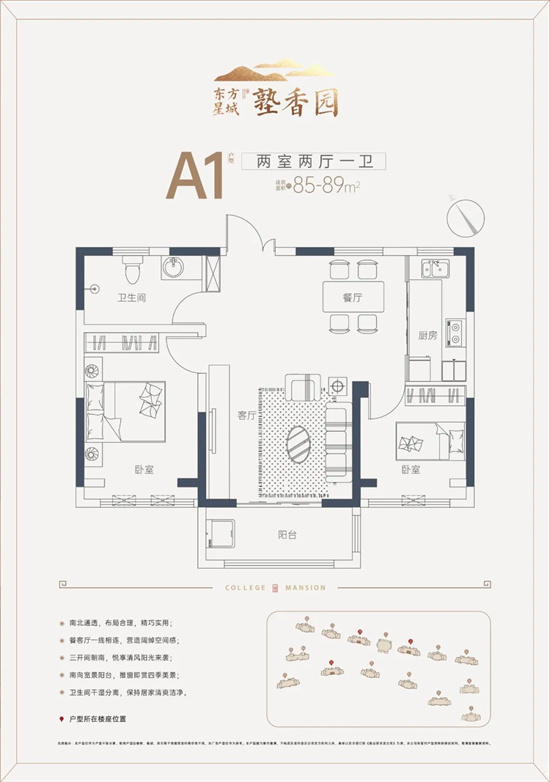 东方星城塾香园户型图图片