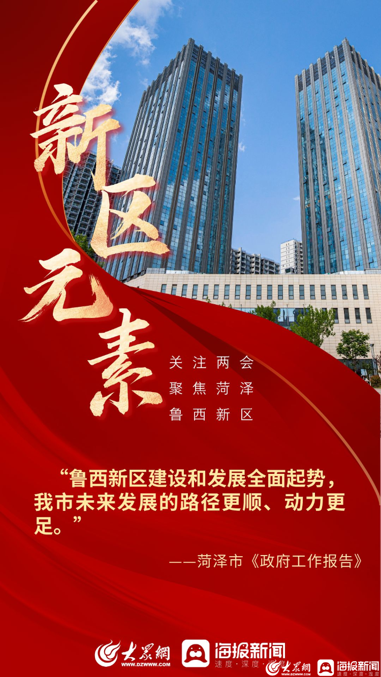 看过来!菏泽政府工作报告提到哪些新区元素? 