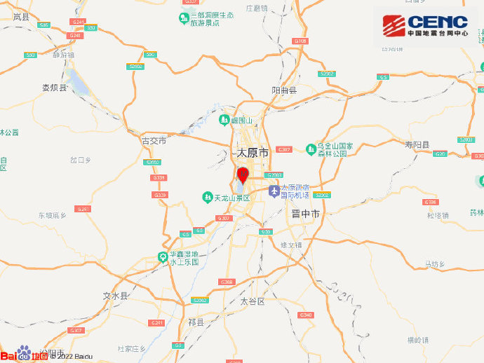 山西太原市晋源区发生3.1级地震