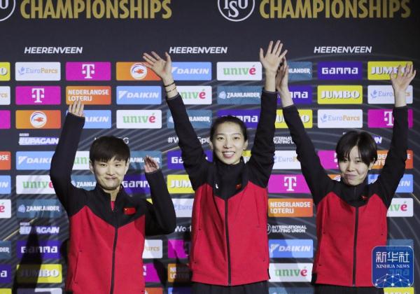 速度滑冰世锦赛｜中国队获得女子短距离团体追逐季军