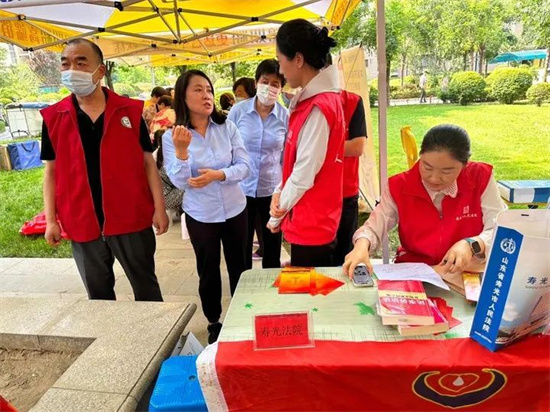 壽光市人民法院:民生大集,把志願服務送到群眾家門口_濰坊新聞_大眾網