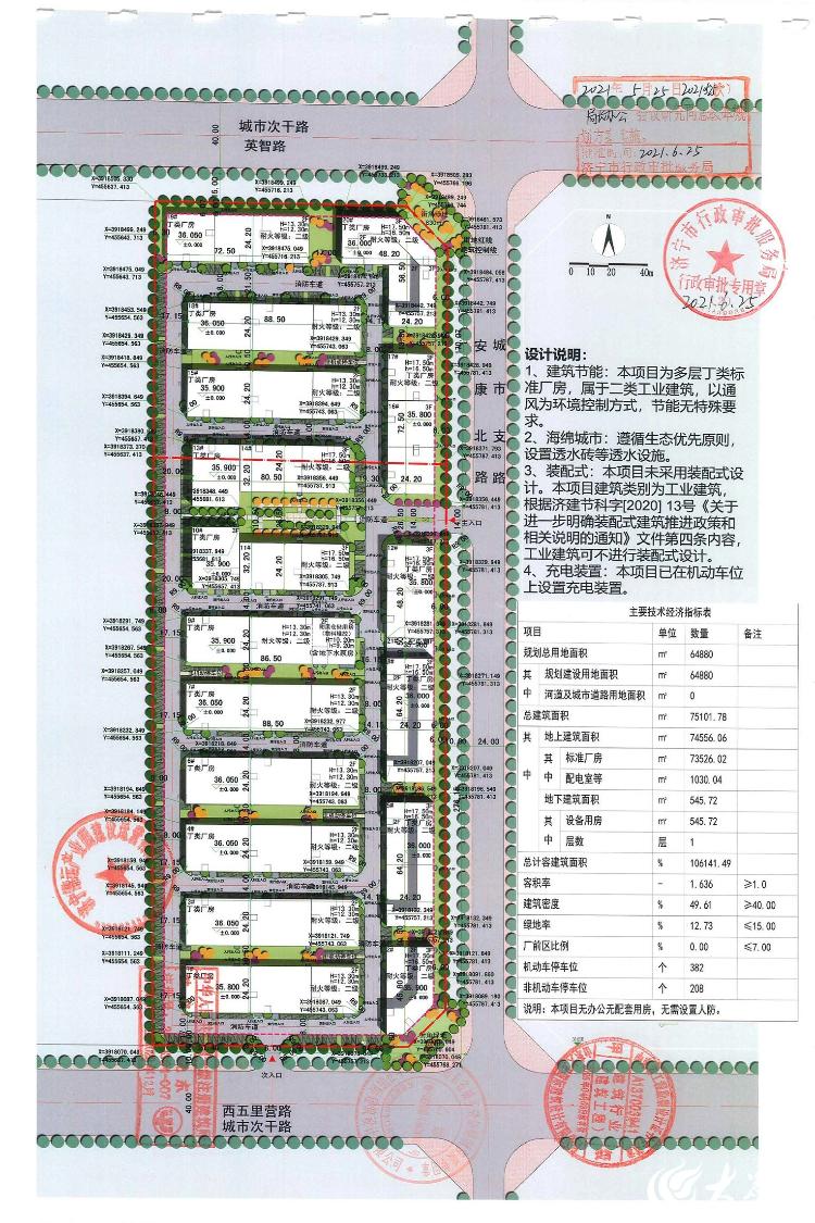 济宁中南高科·运河新城慧谷项目二期建设工程规划许可批后公示