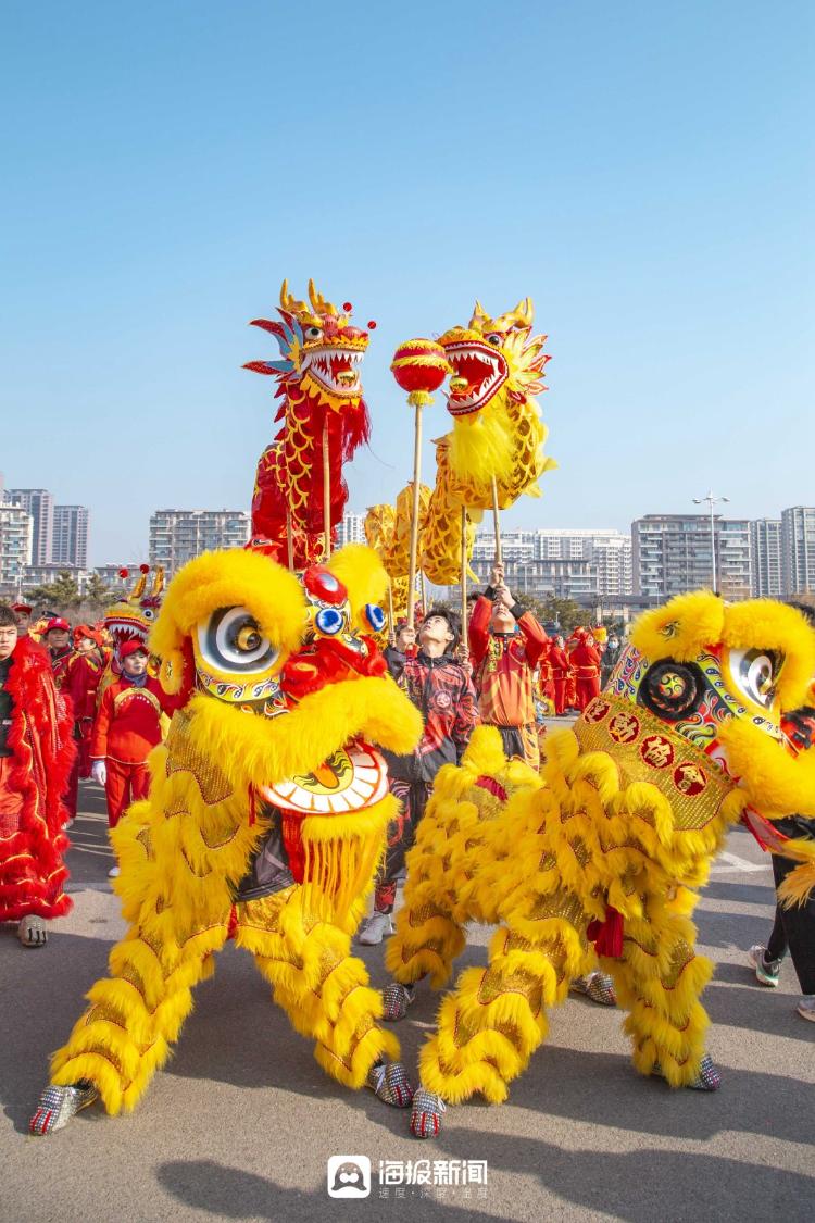 日照龙抬头活动现场舞龙大会引爆传统文化热潮