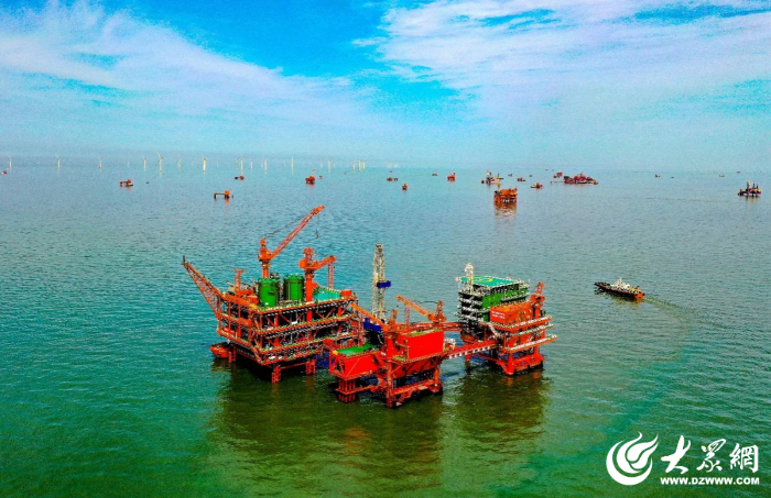 中国海上油井图片
