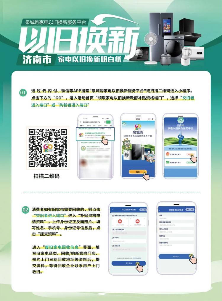 换车、换家电……济南更新换新“明白纸”来了！